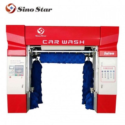 C7  Five brushes automatic rollover car wash machine system and no need overseas installation from Sino star