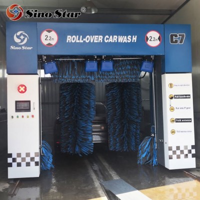 Fully Auto 5 Brush Rollover Car Washing Machine