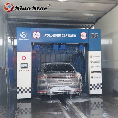 Brush Machine 2 Year Warranty 5 Brush Rollover Car Washing Machine For Usa Car Wash Station Equipment