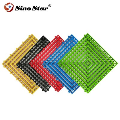 Ss-v1.3.0jd Export Car Wash Shop Anti-slip Plastic Floor Molded Mesh Flat Grating Sell Walkway Frp Grp Fiberglass Grille