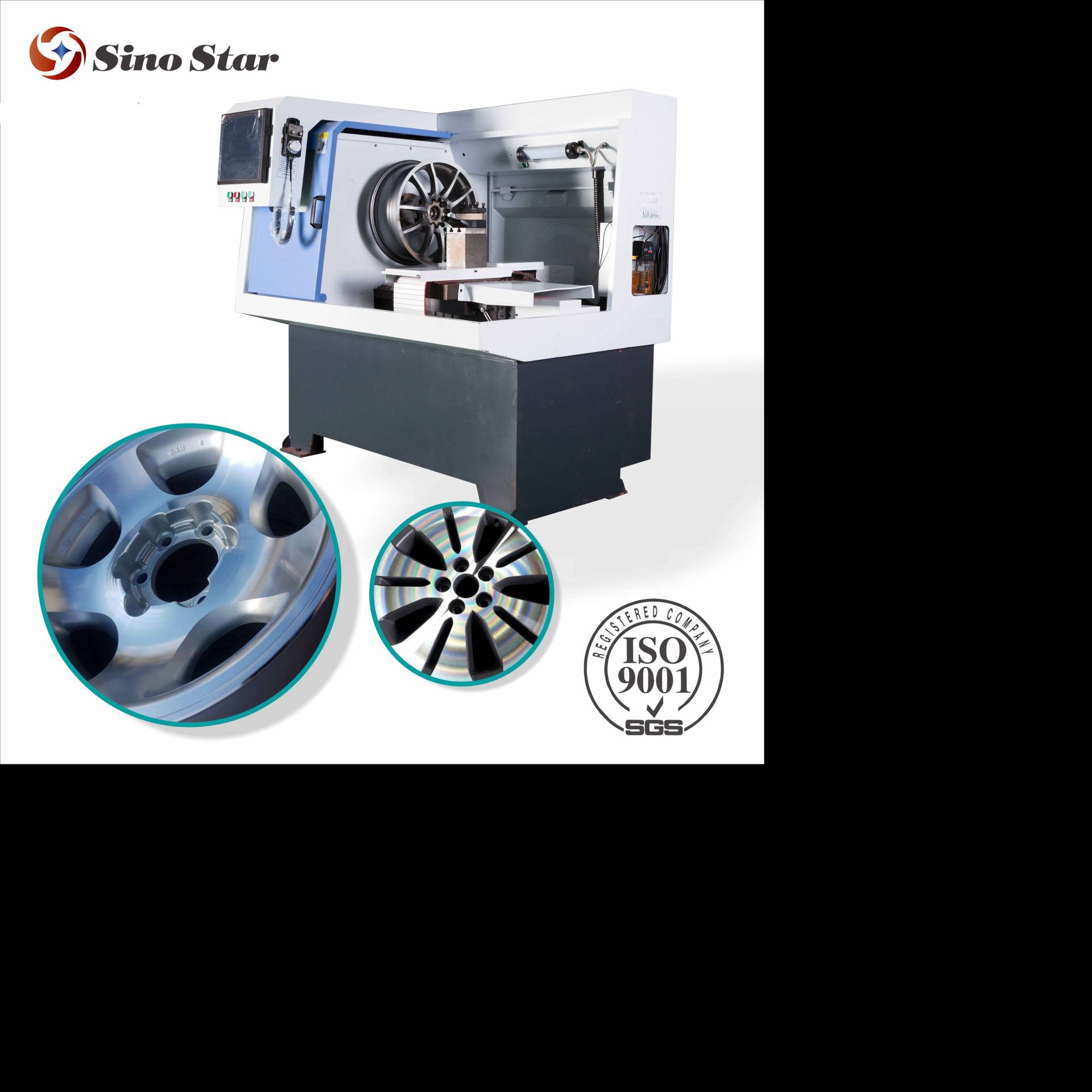 Auto Feeding Fiber Cnc Wheel Lathe Milling Cutting Machine Alloy Wheels Rim Tools (gbt-l1)