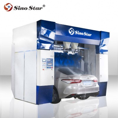 Sino Star C7 Full computer control waterless car washing machine/ rollover steam jet car washing machine made in China